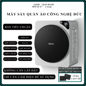 Máy sấy quần áo chăn ga cao cấp nóng lạnh 3 chiều riêng biệt sấy khô khử trùng tia cực tím loại bỏ sạch bụi bẩn bông dư thừa