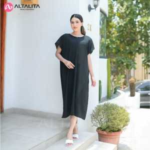 Altalita - Daster Octavia Cringkle Airflow Polos Premium Polos Busui Jumbo Non Ruffle