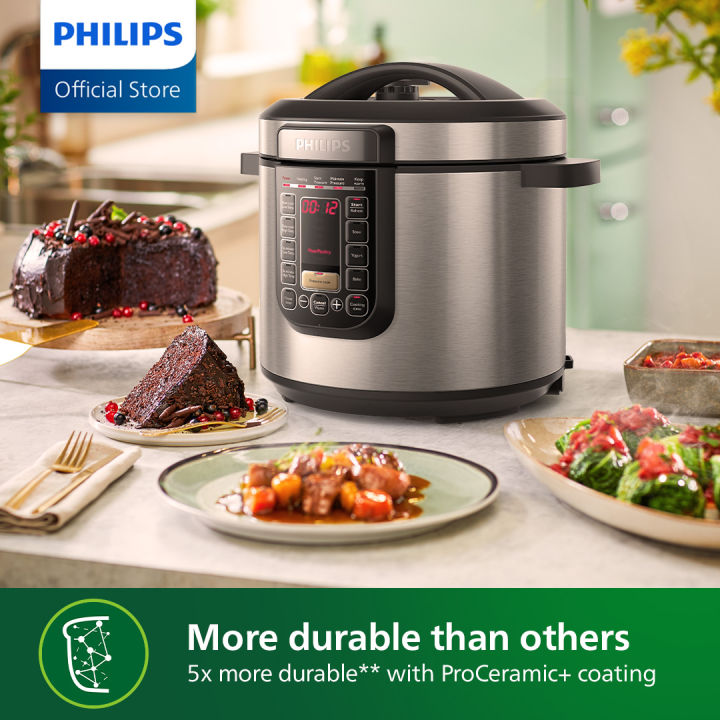 PHILIPS%203000%20Series%2016-in-1%20MultiCooker%20%E2%80%93%20HD2237/73,%20Pressure%20Cooker,%201300W,%202%20Pots,%20Reheat%20Function%20-%20Image%208