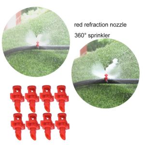 50pcs 90°/180°/360° Spray Misting Nozzle Drip Irrigation Garden Watering System Accessories Sprinkler Head Garden Tool