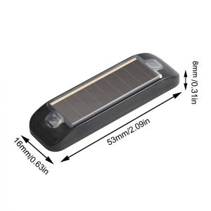 Solar Powered Wireless Anti Theft Car Warning Light Mini LED Flashing Dummy for Night Security Simulated Caution Lamp Alarm