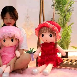 45CM/60CM Wedding Princess Girl anak patung peluk doll plush soft stuffed toy gift kids 婚纱娃娃
