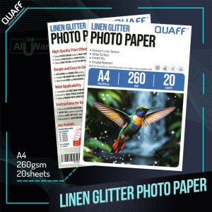 All U Want - QUAFF Linen Glitter 260GSM Photo Paper A4 size (20sheets)