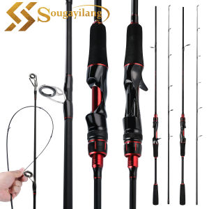 Sougayilang 2 Section CarbonFiber Fishing Rod Spinning/casting UL Power 1.8m/2.1m Fishing Rod for Freshwater and Saltwater