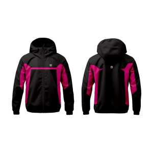 Jaket Gunung Pria Waterproof & Windproof Hiking Outdoor Tahan Air Dan Angin Hitam Maroon