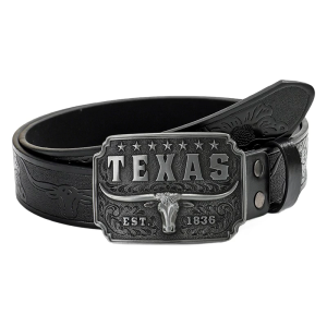 Western Styled Men’s Belt Cowboy Waistband with Silver Bull Head Detailing for Trendsetters and Style Enthusiasts