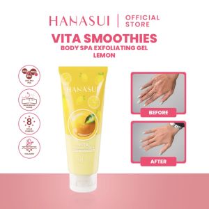 HANASUI Vita Smoothies Body Spa Exfoliating Gel | Scrub Tubuh 180ml | Ekfoliasi | Perontok Daki