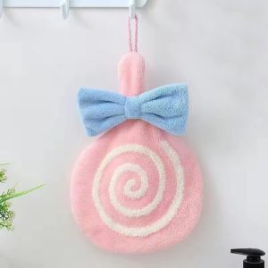 GRATIS ONGKIR - H6390 Handuk Gantung Motif Lolipop / Lap Tangan Bulu Tebal Lucu / Handuk Wastafel Aesthetic