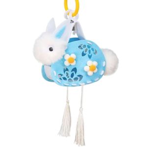 RGFV MALL Traditional Rabbit Lantern Handmade Chinese Style LED Lantern Toys Cute Cartoon Luminous Toy Pendant Mid Autumn Festival