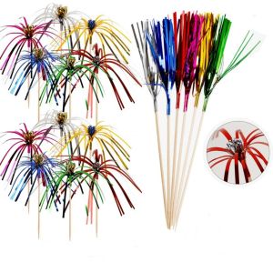 ไม้จิ้มค็อกเทล (Set 50 ชิ้น) ไม้จิ้มอาหารแฟนซี Fancy Cocktail Sticks ร่มคอกเทลสำหรับตกแต่งอาหาร
