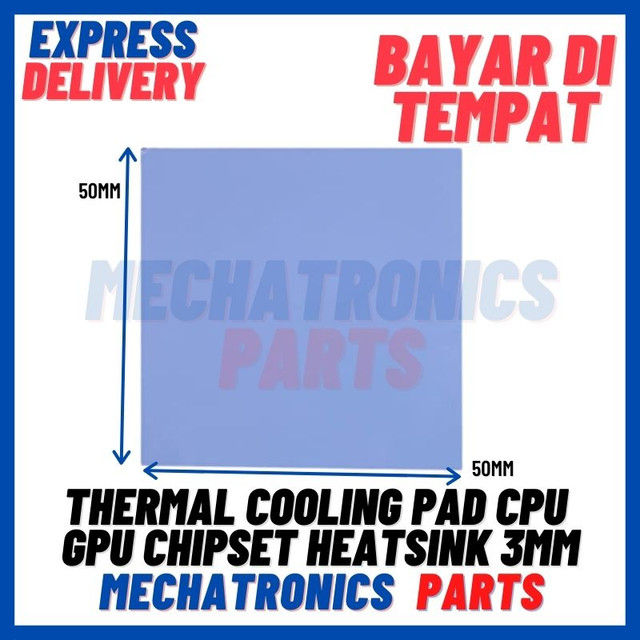 [DEV9450] THERMAL COOLING PAD CPU GPU CHIPSET HEATSINK 3MM Lazada