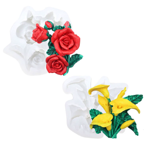 Flower Shaped Silicone Handmade Moulds Silicone Fondant Molds DIY Candy Mold Chocolate Mould Handmade Making Molds