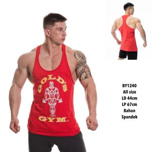 SINGLET GYM PRIA BODYFIT SPORT WEAR FITNESS ATASAN OLAHRAGA COWOK