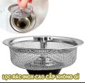 Dụng Cụ Lọc Rác Bồn Rửa Chén Bằng Thép Không Gỉ Có Núm Cầm Tiện Lợi - Lưới Lọc Rác - Nắp Lọc Rác Bồn Rửa Chén Bằng inox Tiện Dụng Cho Nhà Bếp/ Phòng Tắm. 