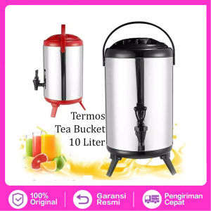 Water Jug/Milk Tea Bucket Termos Tuas Kran - Kapasitas 8 - 12 Liter