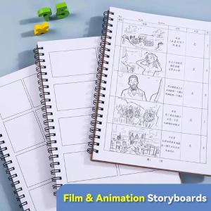 50 Trang / Sách Sáng tạo Anime Chia đôi Màn hình Máy tính xách tay Phim Truyện tranh Bảng phân cảnh Tờ Giấy nháp Sách Tự làm Vẽ Phác thảo Nguồn cung cấp 2026