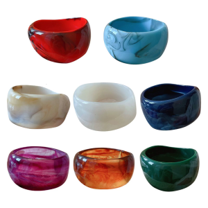 Modern Acrylic Bangle Bracelets Wide Geometric Bangle Everyday Wear Bangles Acrylic Texture Perfect for Daily Party