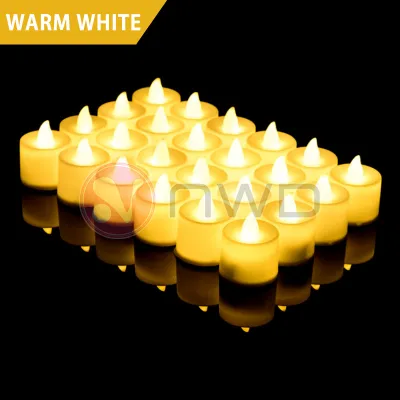 《 𝗠𝗢𝗢𝗗 𝗧𝗘𝗡𝗔𝗡𝗚 》10/20/30/40/50pcs LED Candle Decoration Lights Colorful Lampu Lilin Hiasan 蜡烛灯 NWD