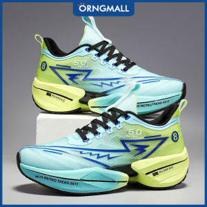 ORNGMALL Mens Low-Top Casual Sneakers - Gradient Sneakers Breathable Fabric Upper & Cushioned EVA Sole Lightweight Gym Running Jogging Shoes - Lace-Up Closure for Everyday & Athletic Wear