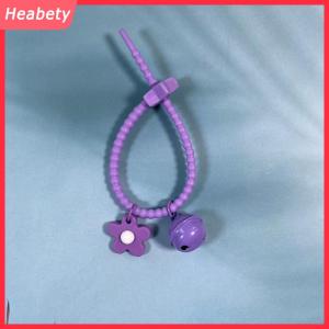 Heabety Ngọt Ngào Kẹo Màu Hoa Chuông Keychain Silica Gel Hoa Keyring Cho Cô Gái Túi Mặt Dây Chuyền Ba Lô Trang Trí