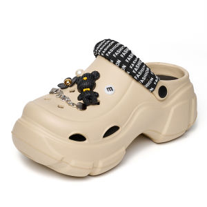 [Free Shipping] New Summer WomenS EVA Clogs Breathable Height-Increasing Soft-Soled For Outdoor Wear Beach Sandals