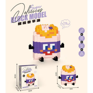 DIY Mainan Balok Susun Model Makanan Nano Bricks Balok Susun Mainan Edukasi DIY Food Fruit Makanan Buah Sandwich Burger Milk Shake Kentang Goreng Nanas Mainan Anak 3D Puzzle Toys Edukatif Gift Building Blok PTT