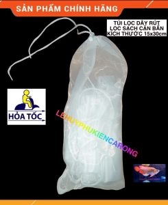 "Hoàn tiền đến 10%" Túi Lọc Hồ Cá Túi Lưới Lọc Dây Rút Bể Cá Chống Tràn Kích Thước 15x30cm