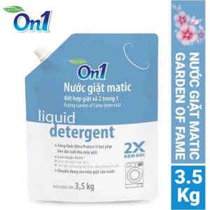 Nước Giặt Xả 2in1 On1 Túi 3.2kg – Đậm Đặc x2 Thơm Lâu Mềm Vải Sạch Khuẩn 99.9% Hương Tự Nhiên