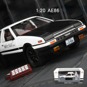 【WJ】1:20 TOYOTA AE86 simulation alloy car model sports car model toys