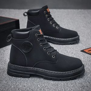 Classic Boots Shoes Outdoor High Boots Men Army Ankle Boot Motorcycle Boots Men Leather Shoes F1