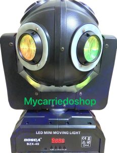 BOSCA high-quality Led mini moving head light single head 8-piece set full-color moving head light with auxiliary light intelligent voice control light BZX-40