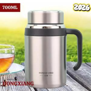 Ca ủ trà giữ nhiệt 24h Inox 316 có lọc trà 700ml hiệu HONGXIANG địa TRUNG cao cấp