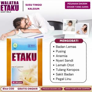Etaku Susu Kambing Atasi Badan Lemas Pusing Anemia Penambah Kekebalan Tubuh Vitamin Tulang Dan Sendi