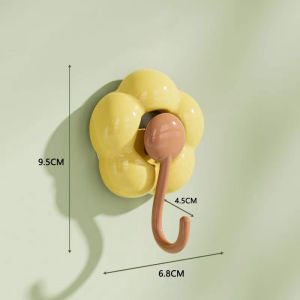 🔥Moheted👍 1Pcs Suction Cup Hook Plastic Punch-free Multipurpose Bathroom Kitchen Cute Towel Hook