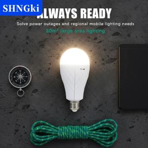 [COD] 🔥🔥🔥SHNGki Led sạc khẩn cấp bóng đèn chiếu sáng trong thời gian cúp điện và khi ướt dual-pin có thể tháo rời bóng đèn khẩn cấp