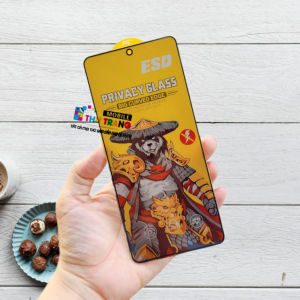 Kính cường lực chống nhìn trộm ESD CHIẾN BINH GẤU cảm ứng mượt hạn chế bám vân tay Vivo V27E / Y36 / Y78 5G