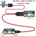 MeterMall Micro USB to HDMI MHL Universal 1080P HDTV Cable Adapter 11 Pin Suitable for Xiaomi, Huawei, OPPO, vivo, Galaxy Phone 2-meter. 