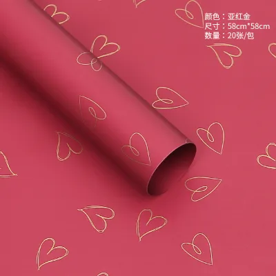MERRY GIFT 20PCS sweetheart flower wrapping paper FOR ALL OCASSION