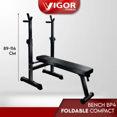 Vigor Fitness Foldable Barbell Press Weightlifting Bench With dip BP4