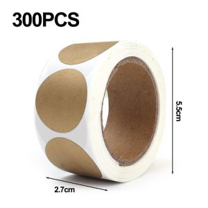 300Pcs Round Gold Silver Scratch Off Stickers Self-Adhesive Reward Scratch Card Film Labels Stationery Gift Decoration Label