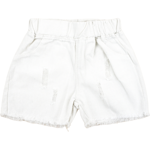 LJMOFA Jeans Shorts for Girl 6-14 Yrs Solid Color Tassel Design Cotton Denim Shorts for Kids Girl