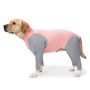 PRINCER Elastic Large Pet Protection Jumpsuit Thin Breathable Dog Anti-lick Recovery Suit Easy To Put on Soft Dog Weaning Bodysuit for Medium Large Dogs