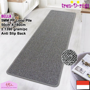 Tren-D-rugs Keset kaki polos panjang lorong alas lantai dapur anti slip 50 cm x 180 cm - NMs