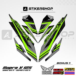 STIKER STRIPING SUPRA X125 - WAVE 125 R GRAFIS VARIASI 039