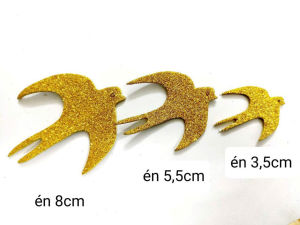 Phụ kiện giấy xốp nhũ kim tuyến trang trí Tết 2026 có keo dán mặt sau