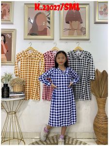 Dress turnai/ turun naik / baju viral turun naik / dress anak turun naik 8-10 tahun