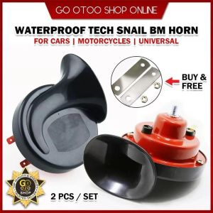 Car/Motorcycle Type R Twin Tone Snail Bm Horn 12vWith Relay (2 Pcs)