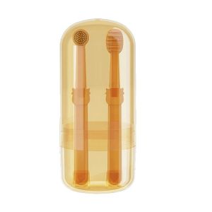 V.TOP Sikat Gigi 2Pcs/set Anjing Kucing Hewan Pet Silicone Toothbrush Set Odorless