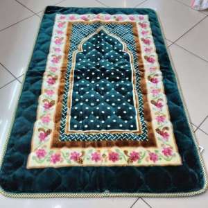 SAJADAH TURKI EMPUK DAN TEBAL NYAMAN DI PAKAI UNTUK SHALAT BISA COD/SAJADAH UKURAN 110X70 ANTI SLIPP