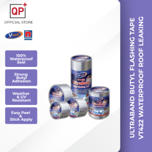 ULTRABAND BUTYL FLASHING TAPE ALUMINIUM FOIL WATERPROOF REPAIR ROOF LEAKING l TAPE PENUTUP BUTIL | 丁基防水胶带